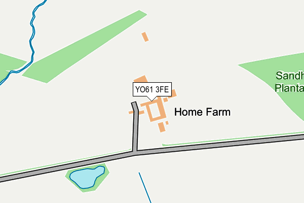 YO61 3FE map - OS OpenMap – Local (Ordnance Survey)