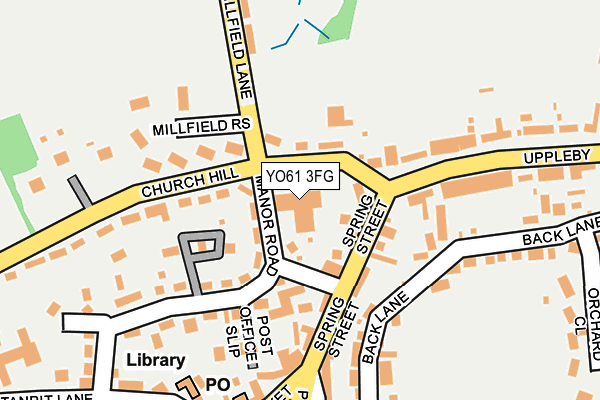 YO61 3FG map - OS OpenMap – Local (Ordnance Survey)
