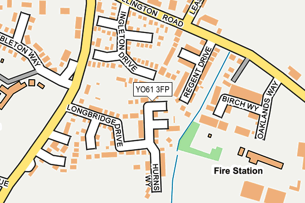 YO61 3FP map - OS OpenMap – Local (Ordnance Survey)