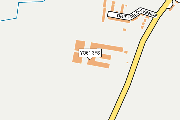 YO61 3FS map - OS OpenMap – Local (Ordnance Survey)