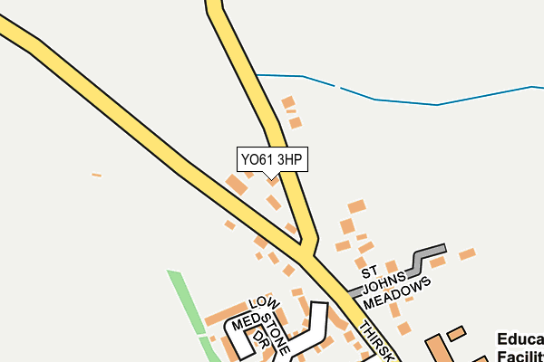 YO61 3HP map - OS OpenMap – Local (Ordnance Survey)