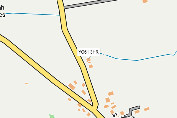 YO61 3HR map - OS OpenMap – Local (Ordnance Survey)