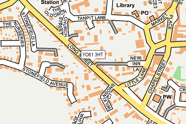 YO61 3HT map - OS OpenMap – Local (Ordnance Survey)