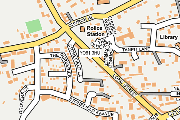 YO61 3HU map - OS OpenMap – Local (Ordnance Survey)