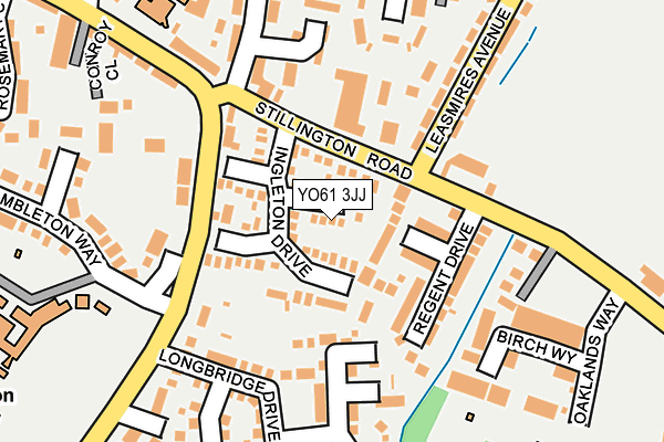 YO61 3JJ map - OS OpenMap – Local (Ordnance Survey)