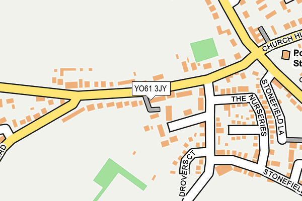 YO61 3JY map - OS OpenMap – Local (Ordnance Survey)