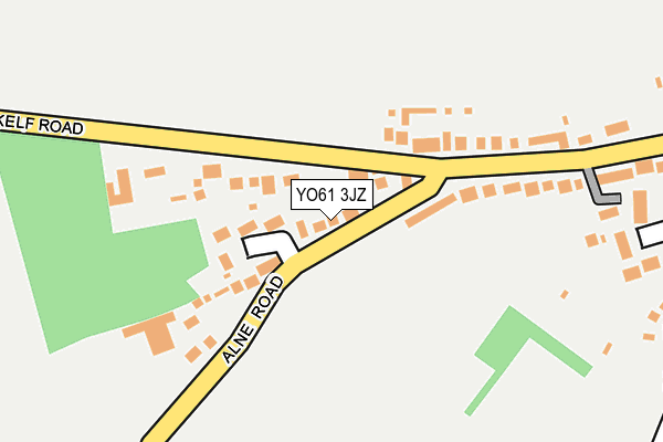 YO61 3JZ map - OS OpenMap – Local (Ordnance Survey)
