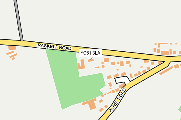 YO61 3LA map - OS OpenMap – Local (Ordnance Survey)