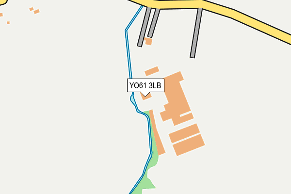 YO61 3LB map - OS OpenMap – Local (Ordnance Survey)