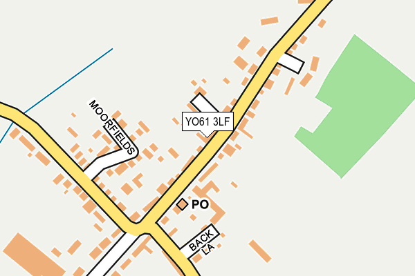 YO61 3LF map - OS OpenMap – Local (Ordnance Survey)