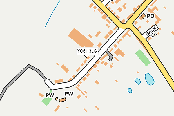 YO61 3LG map - OS OpenMap – Local (Ordnance Survey)