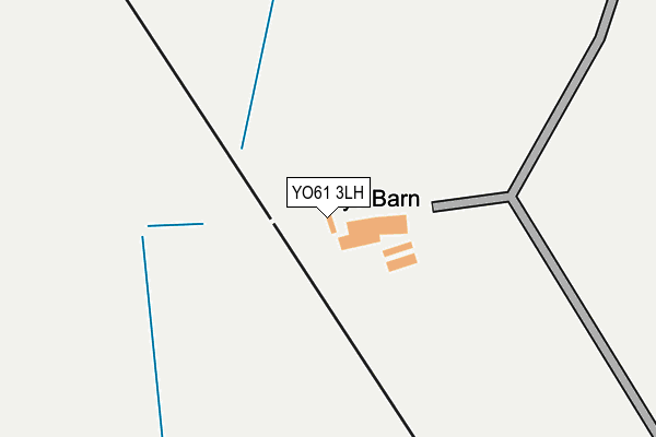 YO61 3LH map - OS OpenMap – Local (Ordnance Survey)