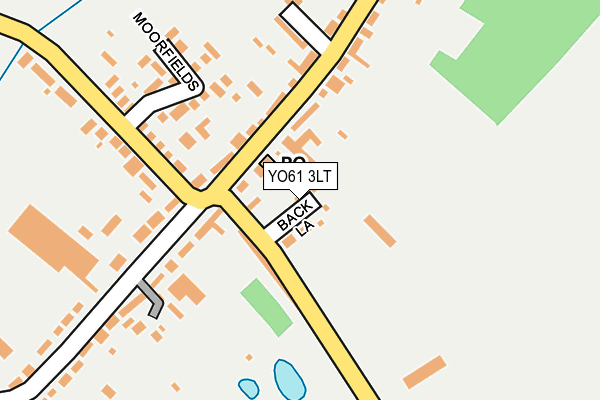 YO61 3LT map - OS OpenMap – Local (Ordnance Survey)