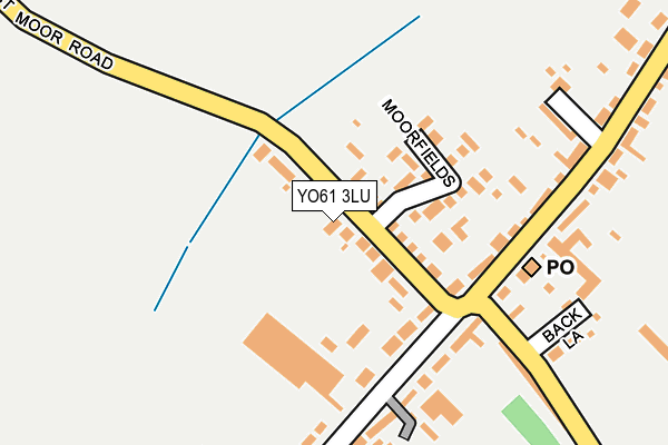 YO61 3LU map - OS OpenMap – Local (Ordnance Survey)