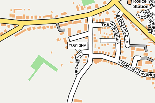 YO61 3NP map - OS OpenMap – Local (Ordnance Survey)