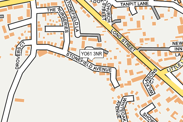 YO61 3NR map - OS OpenMap – Local (Ordnance Survey)