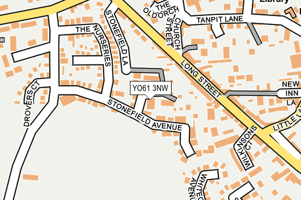 YO61 3NW map - OS OpenMap – Local (Ordnance Survey)