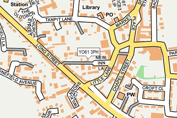 YO61 3PH map - OS OpenMap – Local (Ordnance Survey)