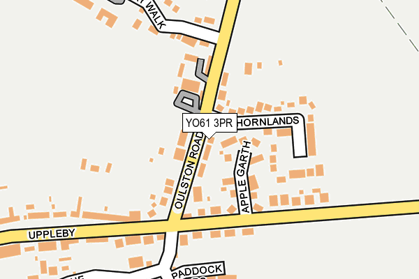 YO61 3PR map - OS OpenMap – Local (Ordnance Survey)