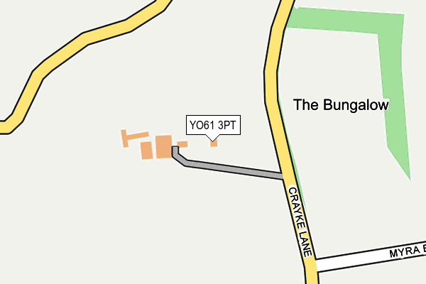 YO61 3PT map - OS OpenMap – Local (Ordnance Survey)