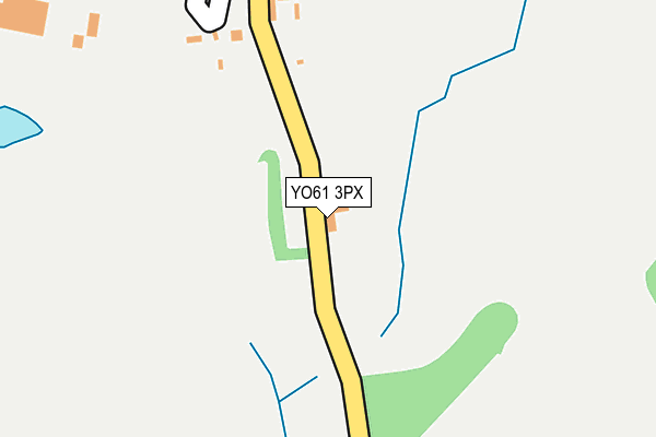YO61 3PX map - OS OpenMap – Local (Ordnance Survey)