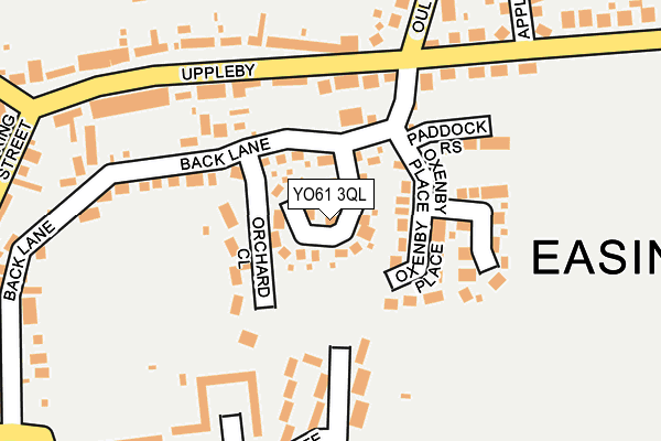 YO61 3QL map - OS OpenMap – Local (Ordnance Survey)