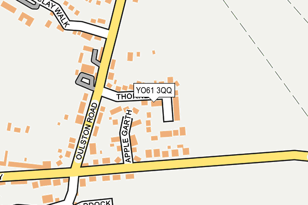 YO61 3QQ map - OS OpenMap – Local (Ordnance Survey)