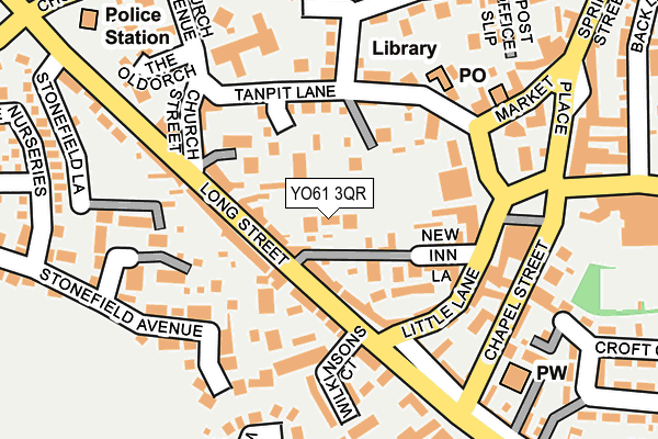 YO61 3QR map - OS OpenMap – Local (Ordnance Survey)