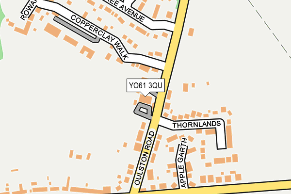 YO61 3QU map - OS OpenMap – Local (Ordnance Survey)