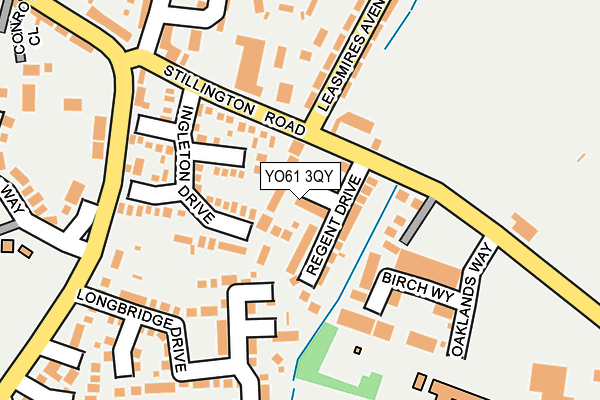 YO61 3QY map - OS OpenMap – Local (Ordnance Survey)