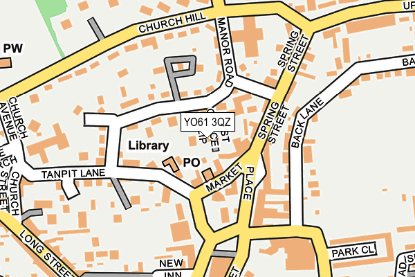 YO61 3QZ map - OS OpenMap – Local (Ordnance Survey)