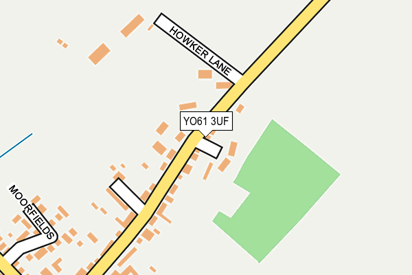 YO61 3UF map - OS OpenMap – Local (Ordnance Survey)