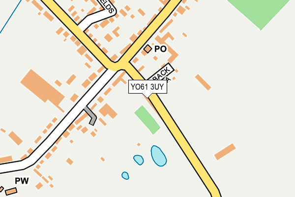 YO61 3UY map - OS OpenMap – Local (Ordnance Survey)