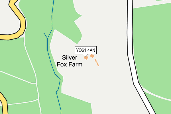 YO61 4AN map - OS OpenMap – Local (Ordnance Survey)