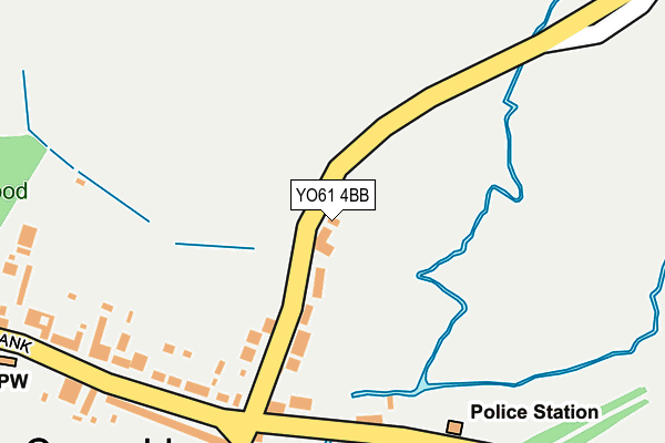 YO61 4BB map - OS OpenMap – Local (Ordnance Survey)