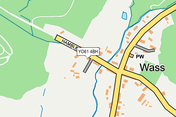 YO61 4BH map - OS OpenMap – Local (Ordnance Survey)