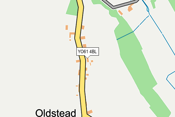 YO61 4BL map - OS OpenMap – Local (Ordnance Survey)