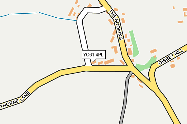 YO61 4PL map - OS OpenMap – Local (Ordnance Survey)