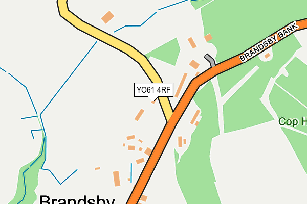 YO61 4RF map - OS OpenMap – Local (Ordnance Survey)