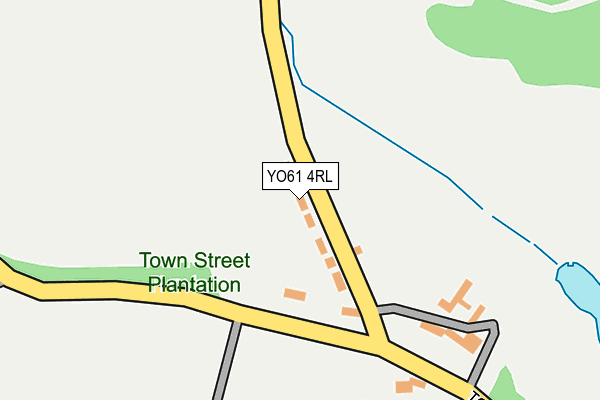 YO61 4RL map - OS OpenMap – Local (Ordnance Survey)