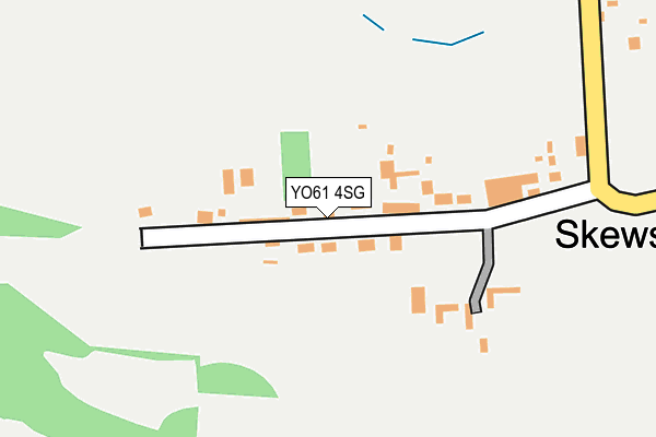 YO61 4SG map - OS OpenMap – Local (Ordnance Survey)
