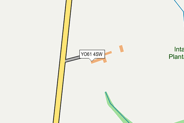 YO61 4SW map - OS OpenMap – Local (Ordnance Survey)