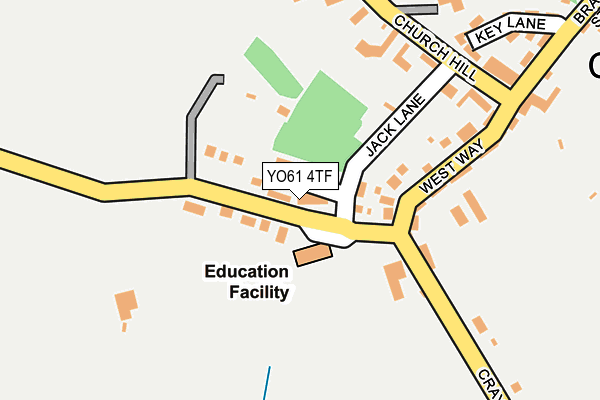 YO61 4TF map - OS OpenMap – Local (Ordnance Survey)