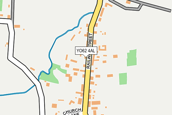 YO62 4AL map - OS OpenMap – Local (Ordnance Survey)