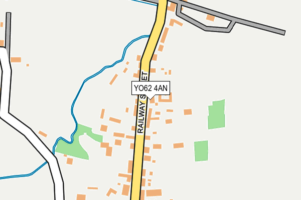 YO62 4AN map - OS OpenMap – Local (Ordnance Survey)