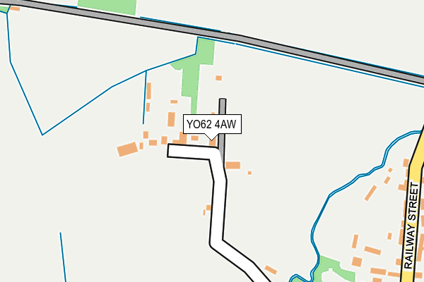 YO62 4AW map - OS OpenMap – Local (Ordnance Survey)