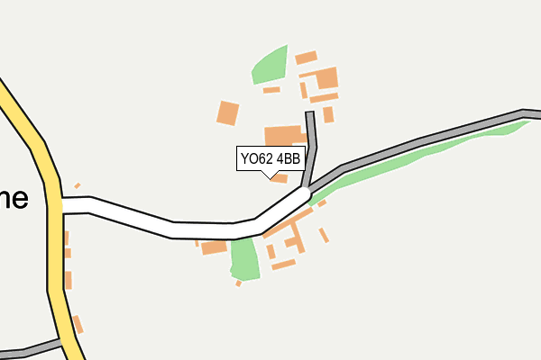 YO62 4BB map - OS OpenMap – Local (Ordnance Survey)