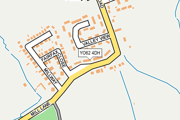 YO62 4DH map - OS OpenMap – Local (Ordnance Survey)