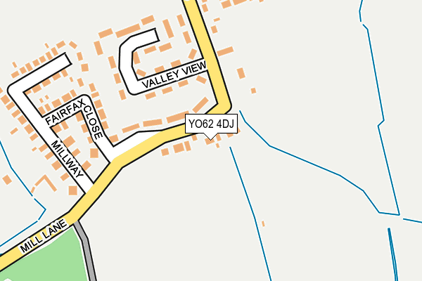YO62 4DJ map - OS OpenMap – Local (Ordnance Survey)