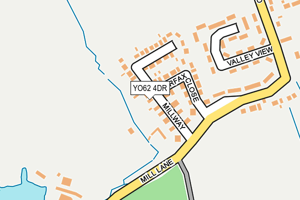 YO62 4DR map - OS OpenMap – Local (Ordnance Survey)
